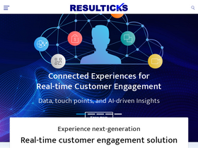 'resulticks.com' screenshot