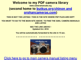 'cameramanuals.org' screenshot