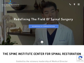 'laspine.com' screenshot