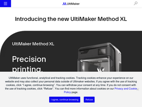 'ultimaker.com' screenshot