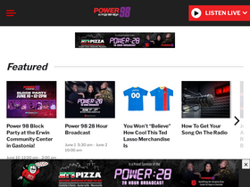 'power98fm.com' screenshot
