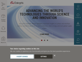 'entegris.com' screenshot