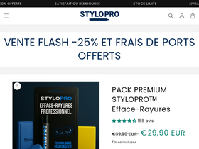 stylo-pro.com homepage screenshot