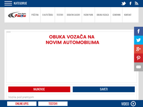 'autoskolapavlin.com' screenshot