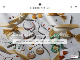 bijouxpepine.com homepage screenshot