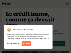 'pretto.fr' screenshot