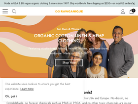 'rawganique.com' screenshot