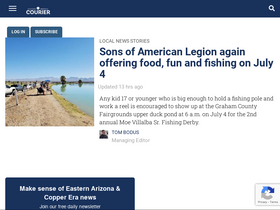 'eacourier.com' screenshot