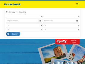 'ecolines.net' screenshot