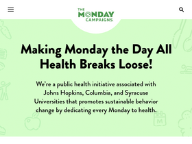 'mondaycampaigns.org' screenshot