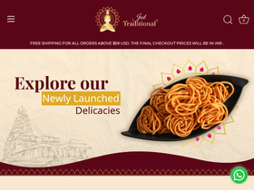 justtraditional.com homepage screenshot