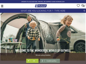 'outwell.com' screenshot