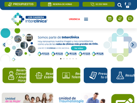 'clinicaloscarrera.cl' screenshot
