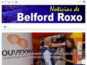 'noticiasdebelfordroxo.com' screenshot