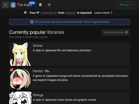 'theindex.moe' screenshot
