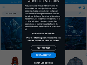 'shopdisney.fr' screenshot