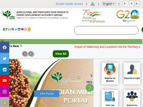 'apeda.gov.in' screenshot