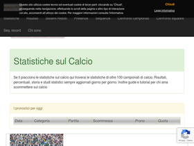 'statistichesulcalcio.com' screenshot