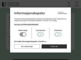 'udir.no' screenshot