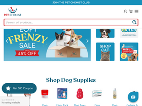 'petchemist.com.au' screenshot