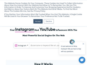 'ninjaoutreach.com' screenshot