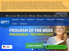 'pittcc.edu' screenshot