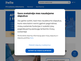 'itella.lt' screenshot