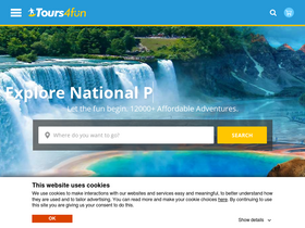 'tours4fun.com' screenshot