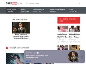 'ngheaudiotruyen.info' screenshot