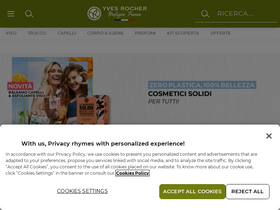 'yves-rocher.it' screenshot