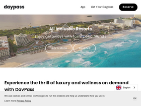 'daypassapp.com' screenshot