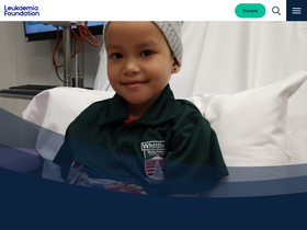 'leukaemia.org.au' screenshot