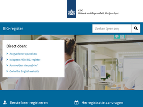 'bigregister.nl' screenshot