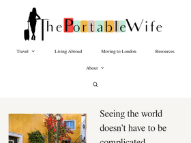 'theportablewife.com' screenshot