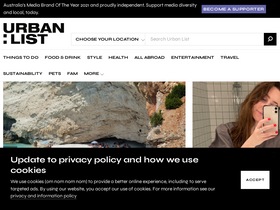 'theurbanlist.com' screenshot