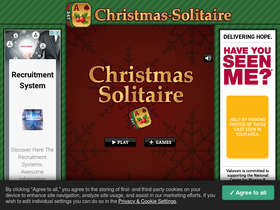 'christmas-solitaire.com' screenshot