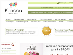 'boutique-kalidou.fr' screenshot