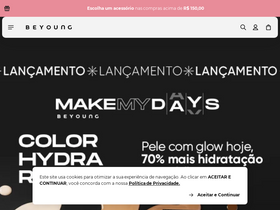 'beyoung.com.br' screenshot