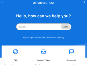 'errorsolutions.tech' screenshot