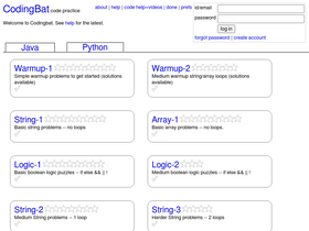 'codingbat.com' screenshot