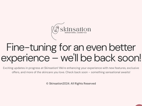skinsation.com.au homepage screenshot