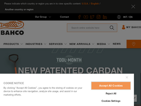 'bahco.com' screenshot