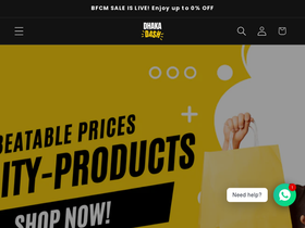 Dhaka Dash website screenshot