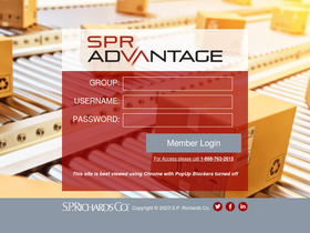 'spradvantage.com' screenshot