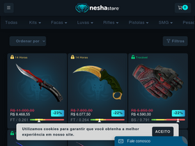'neshastore.com' screenshot