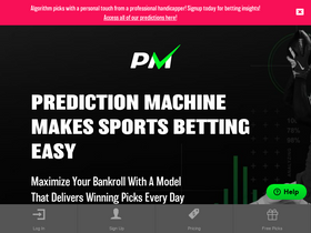 'predictionmachine.com' screenshot