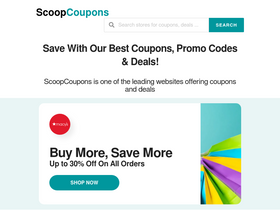'scoopcoupons.com' screenshot