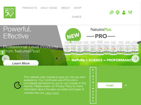 'naturesplus.com' screenshot