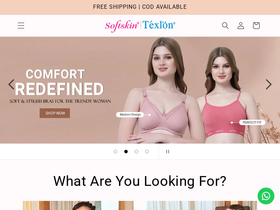 softskinlingerie.com homepage screenshot