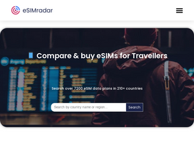 'esimradar.com' screenshot